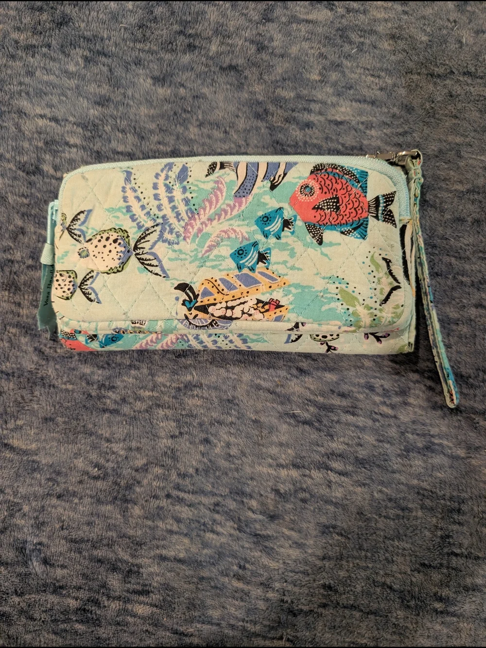 Vera Bradley Antilles Treasure Zip Around Wristlet Wallet